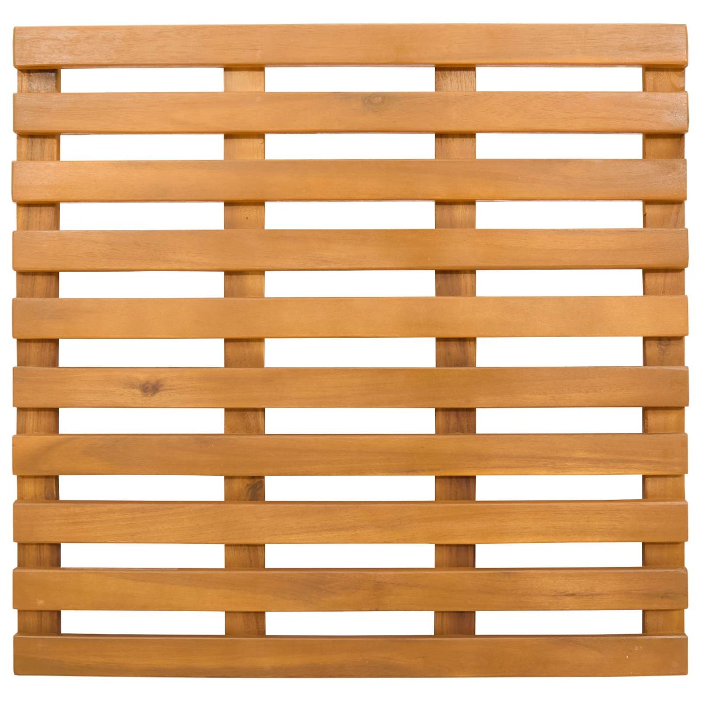 Bath Mat Plain Brown 50 x 48 x 2.5 cm Wood