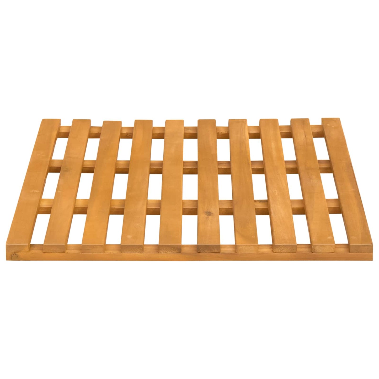 Bath Mat Plain Brown 50 x 48 x 2.5 cm Wood