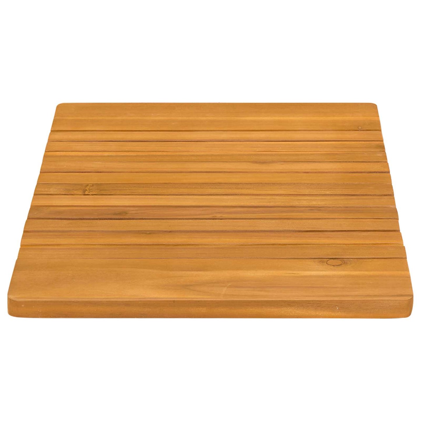 Bath Mat Plain Brown 59 x 40 cm Solid Acacia Wood