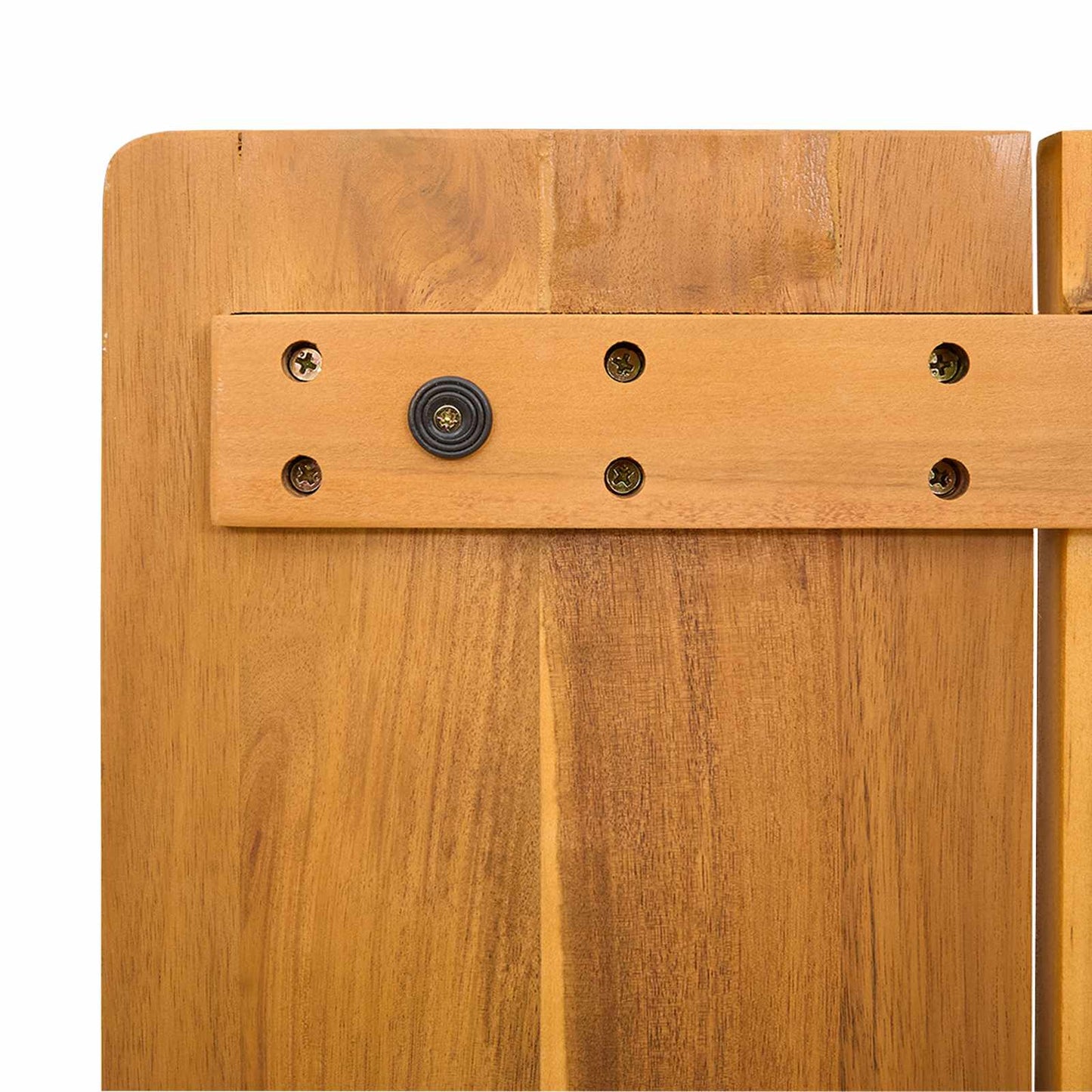 Bath Mat Plain Brown 52 x 50 cm Solid Acacia Wood