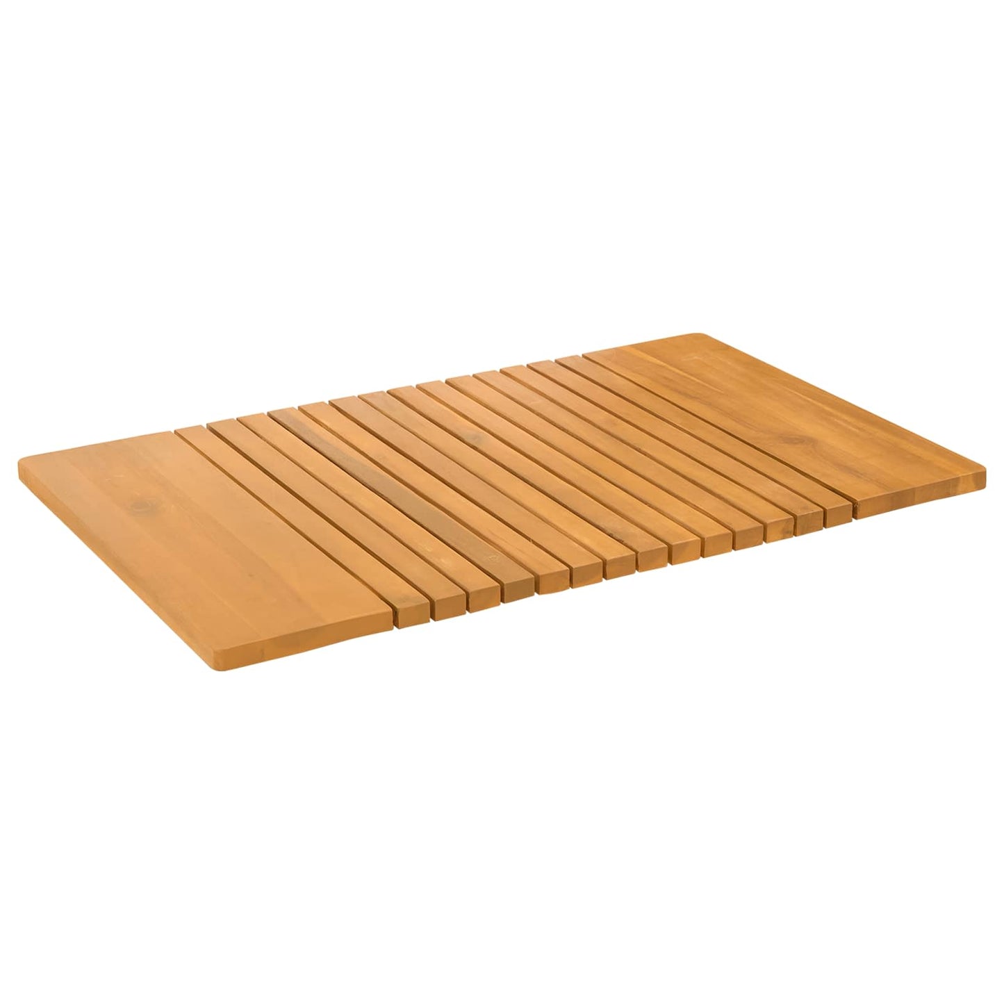 Bath Mat Plain Brown 81 x 50 cm Wood