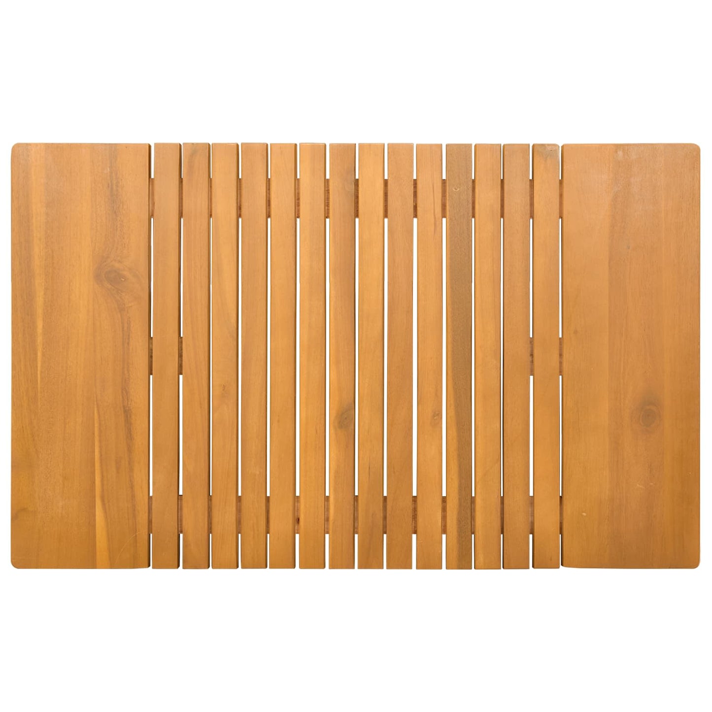 Bath Mat Plain Brown 81 x 50 cm Wood
