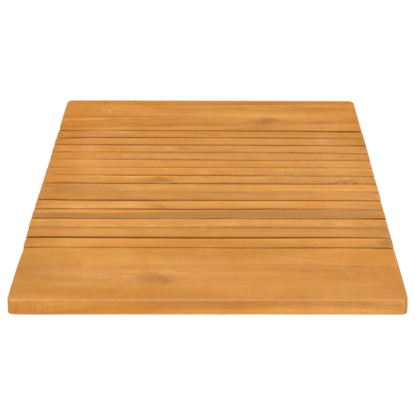 Bath Mat Plain Brown 81 x 50 cm Wood