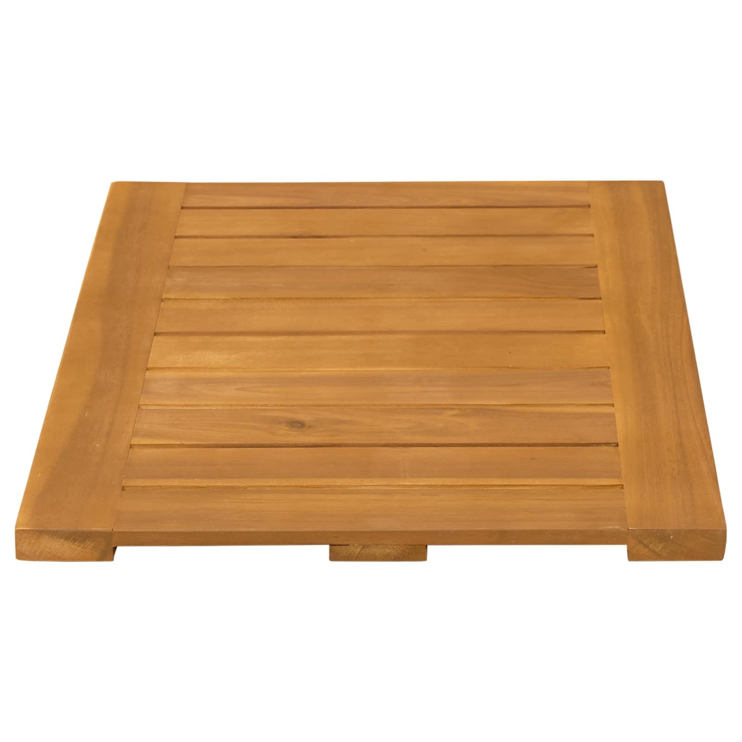 Bath Mat Plain Brown 60 x 40 cm Solid Acacia Wood