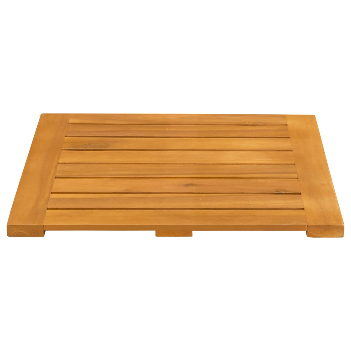 Bath Mat Plain Brown 50 x 50 cm Solid Acacia Wood