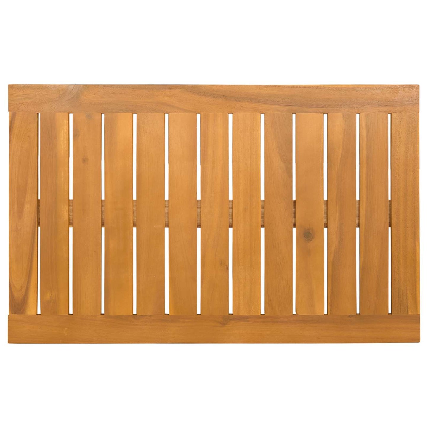 Bath Mat Plain Brown 80 x 50 cm Solid Acacia Wood