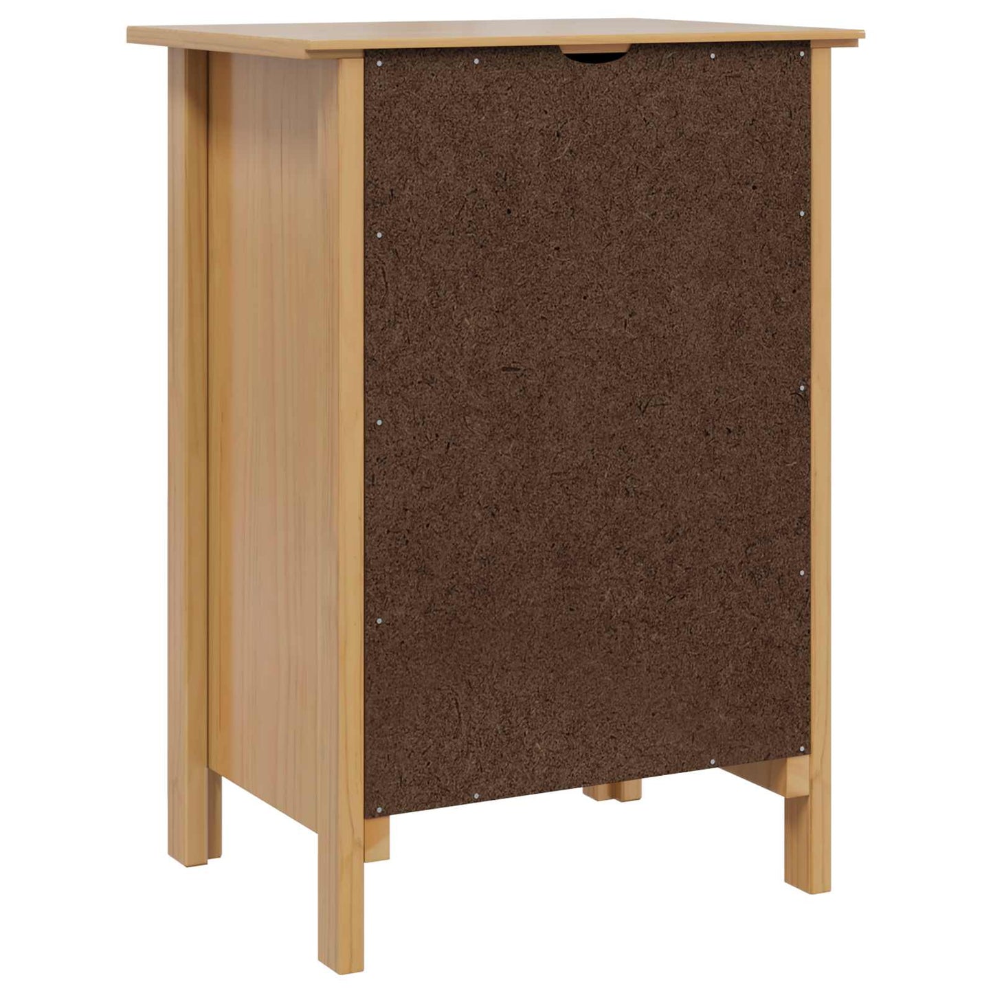 Bedside Cabinet with Drawer HILL Honey Brown 46 x 35 x 65 cm