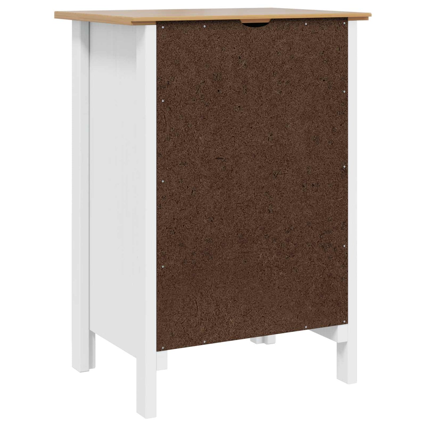 Bedside Cabinet HILL White and Honey Brown 46 x 35 x 65 cm