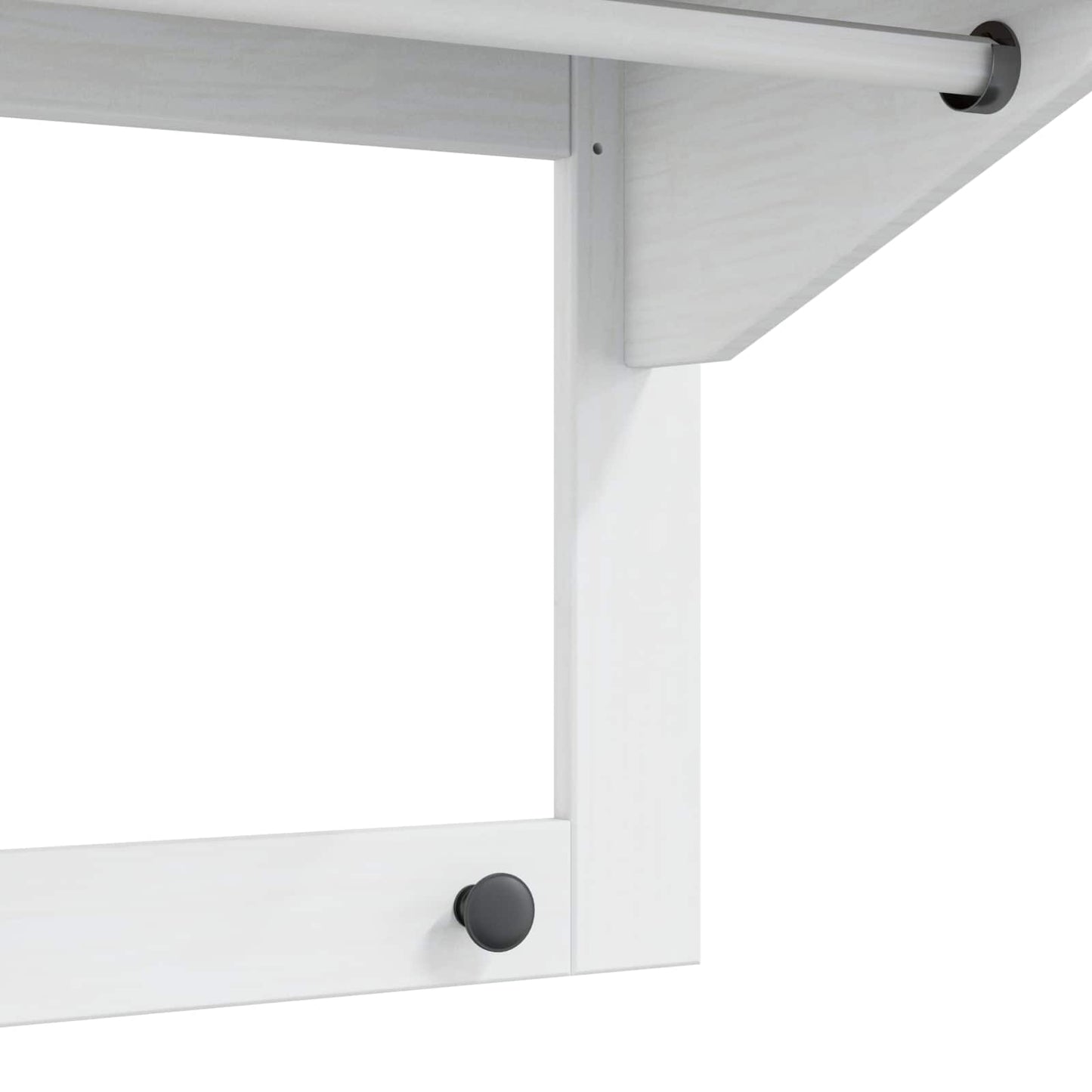 Coat Rack HILL White and Honey Brown 90 x 35 x 41.5 cm
