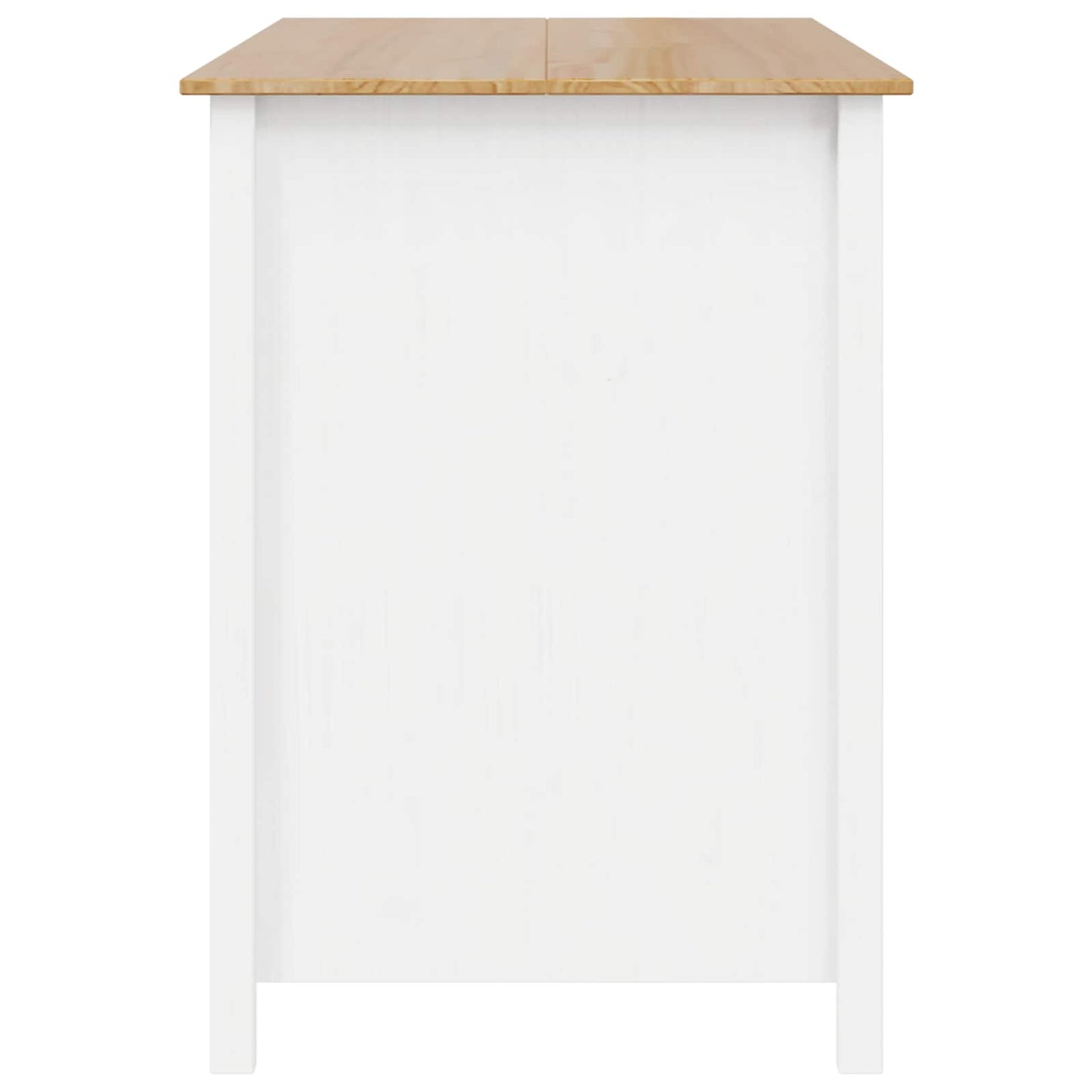 Kitchen Islands HILL White 112 x 66 x 90 cm Solid Pine Wood