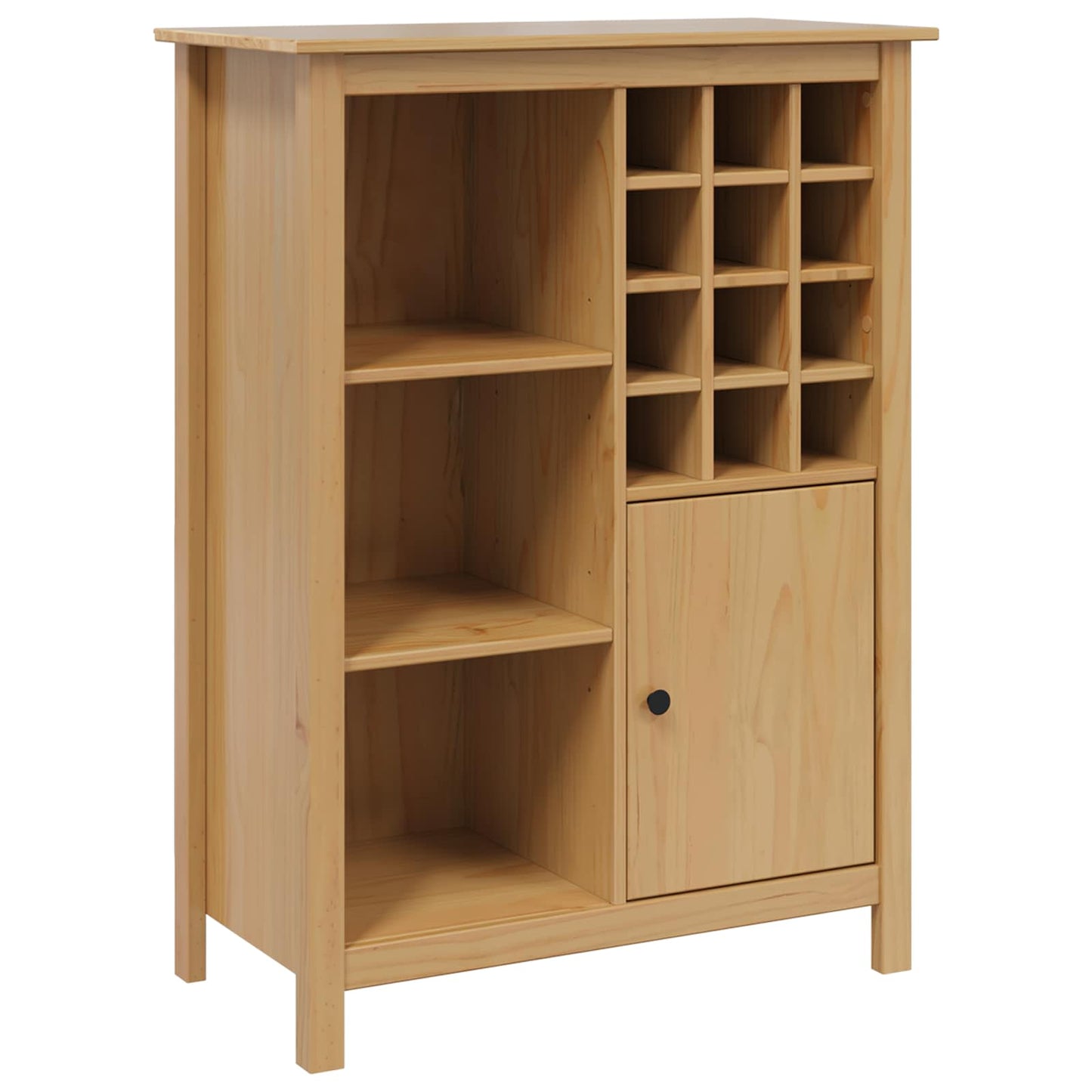 Wine Cabinet HILL Honey Brown 79.5 x 40 x 107.5 cm
