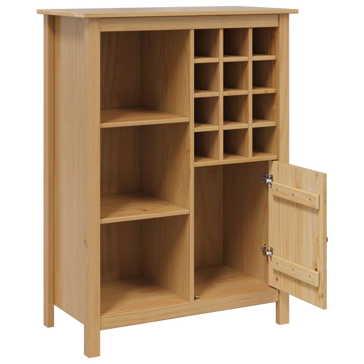 Wine Cabinet HILL Honey Brown 79.5 x 40 x 107.5 cm
