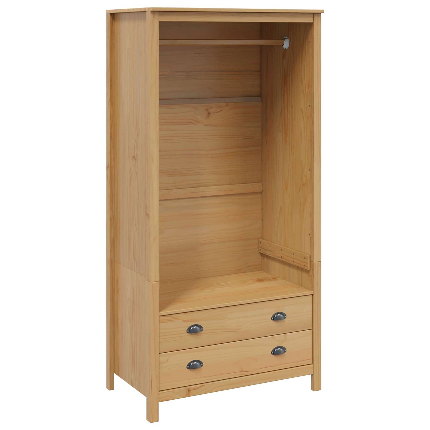 Wardrobe HILL Honey Brown 84 x 50 x 170 cm Solid Pine Wood