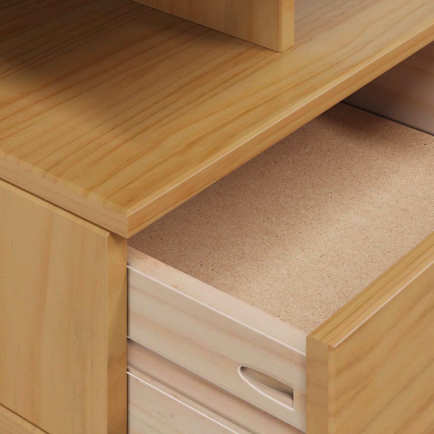 Bedside Cabinet with Drawer HILL Honey Brown 40 x 31 x 27 cm