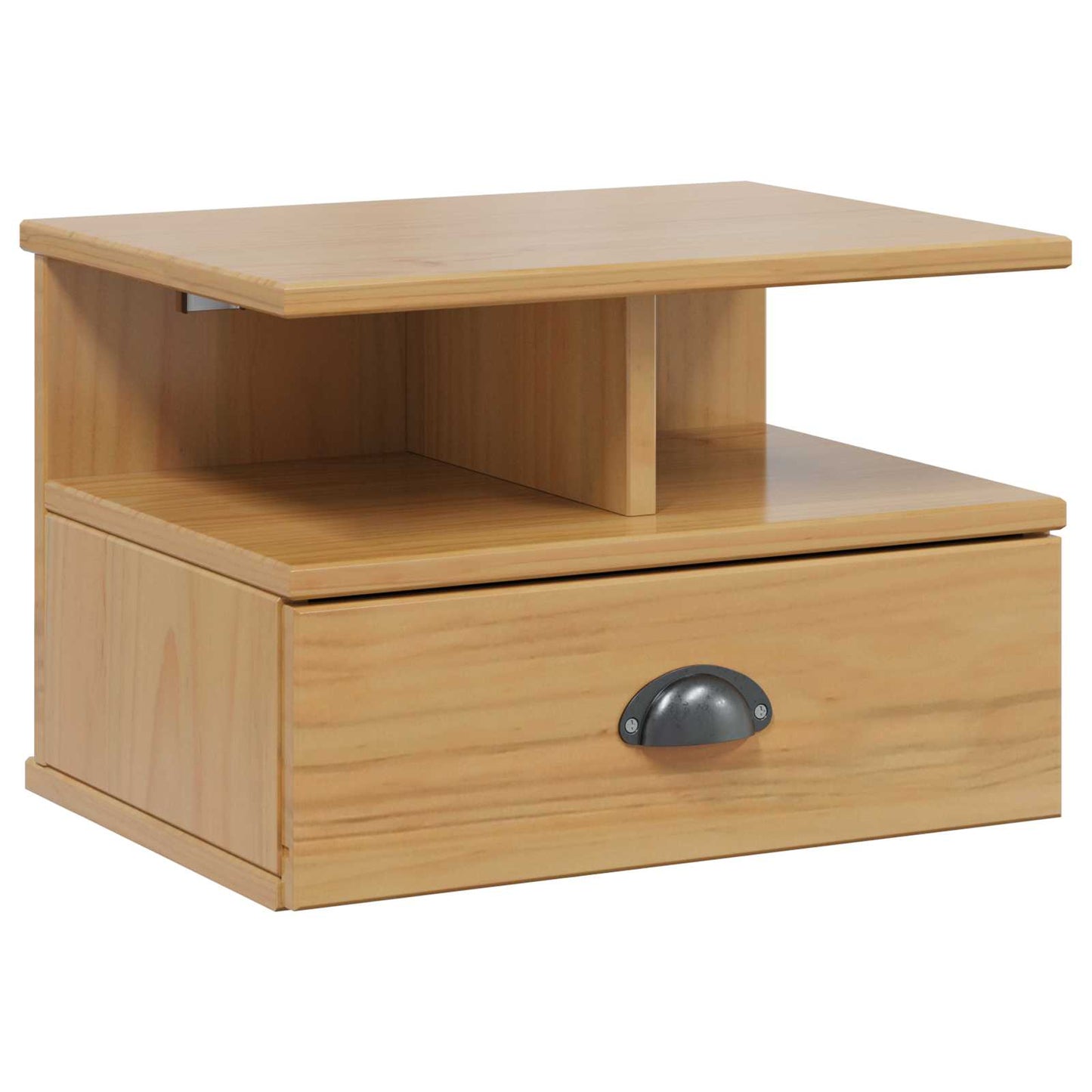 Bedside Cabinet with Drawer HILL Honey Brown 40 x 31 x 27 cm