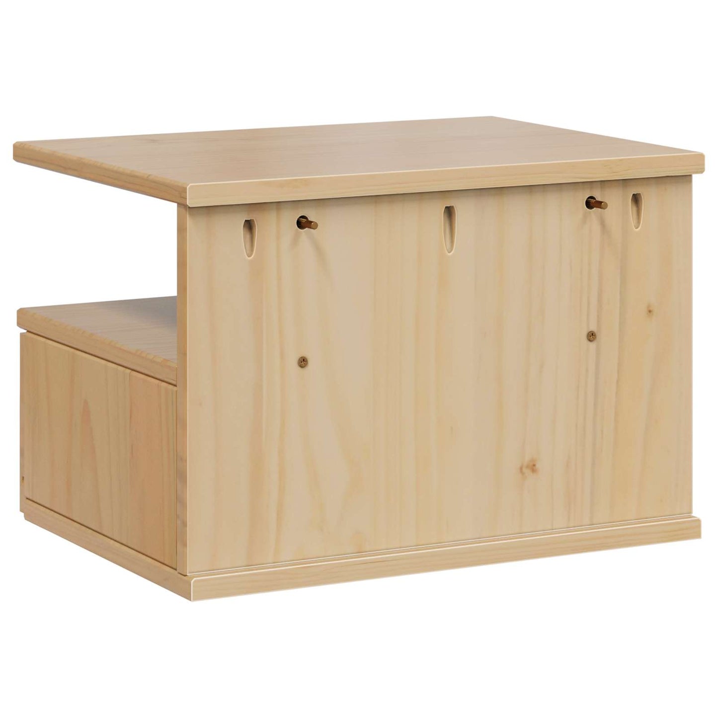Bedside Cabinet with Drawer HILL Honey Brown 40 x 31 x 27 cm