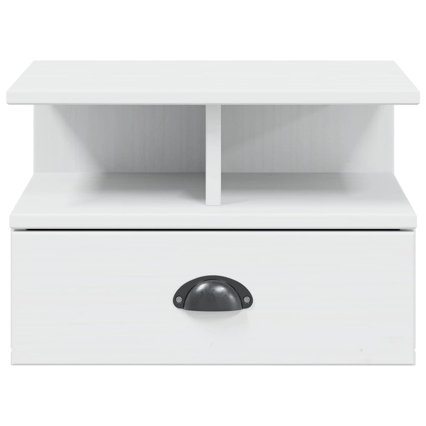 Bedside Cabinet HILL White 40 x 31 x 27 cm Solid Pine Wood