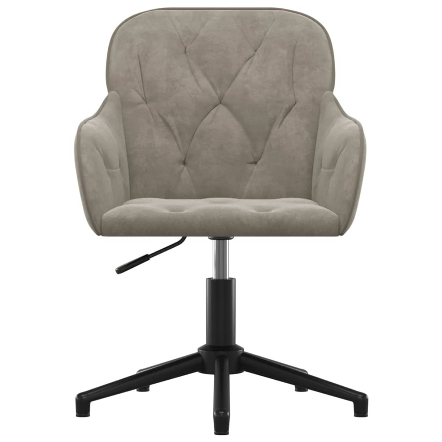 Dining Chair 2 pcs Light Grey 55 x 59.5 x 77 cm Velvet