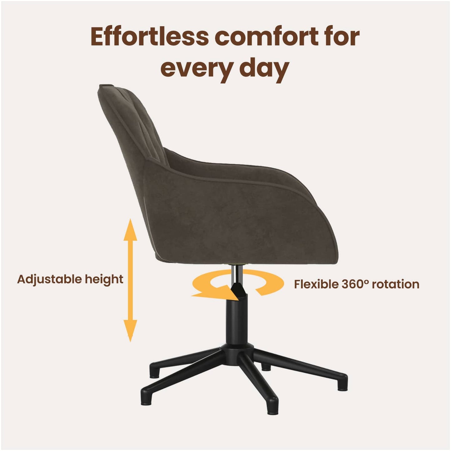 Dining Chair 2 pcs Dark Grey 55 x 59.5 x 77 cm Velvet