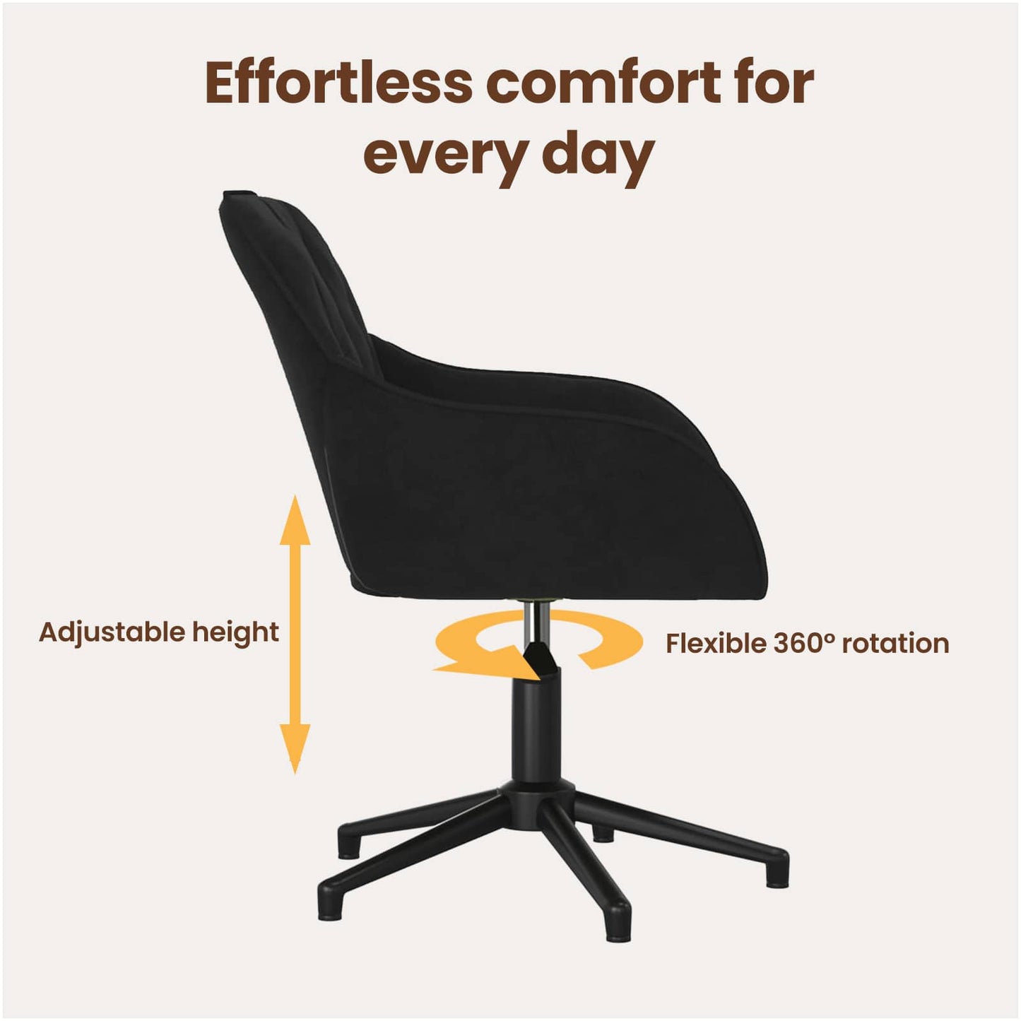 Dining Chair 2 pcs Black 55 x 59.5 x 77 cm Velvet