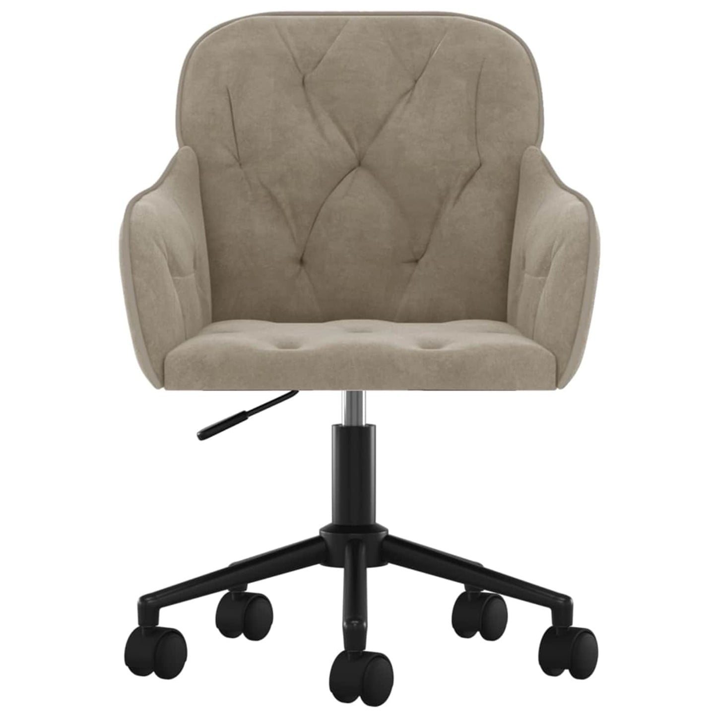 Dining Chair 2 pcs Light Grey 55 x 59.5 x 77 cm Velvet