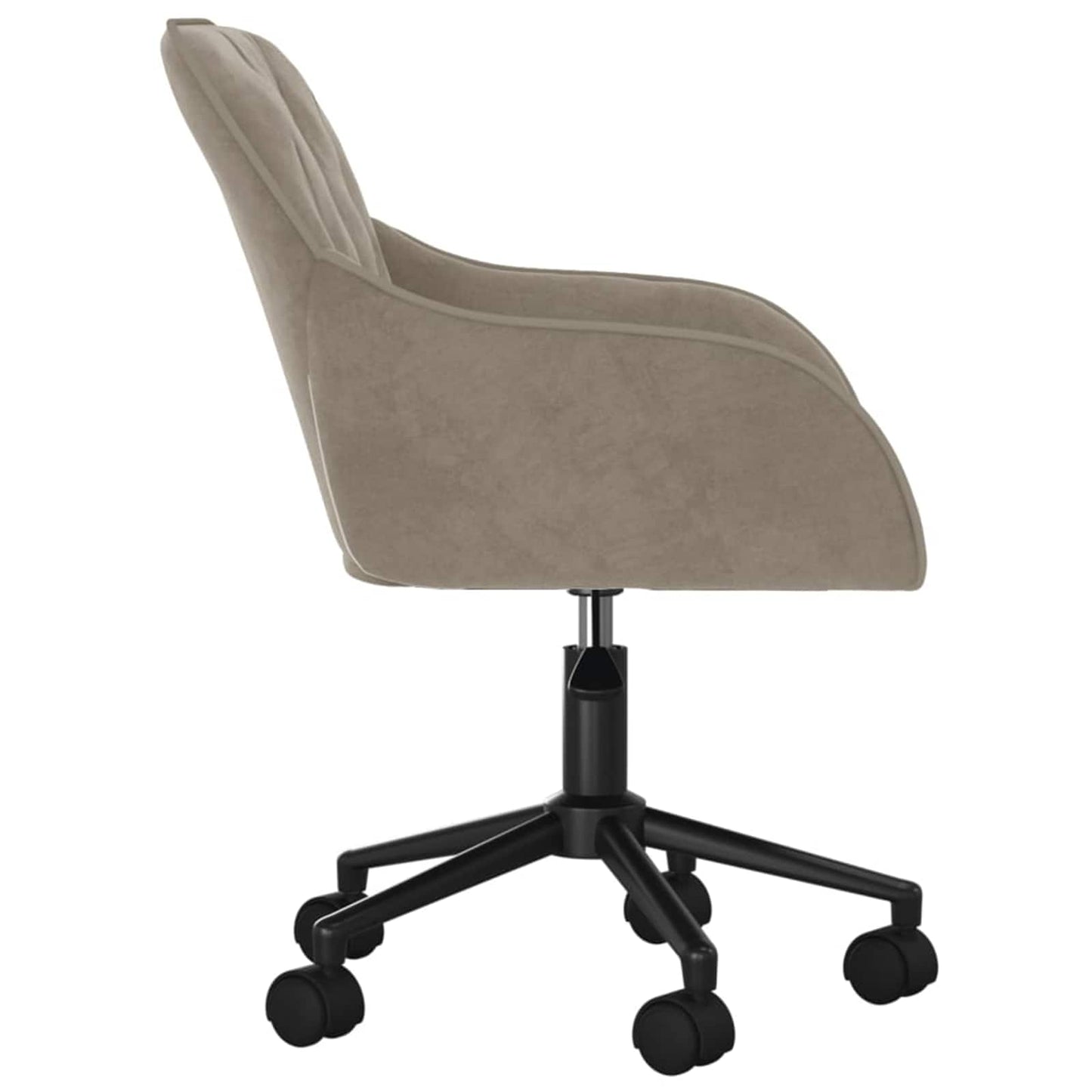 Dining Chair 2 pcs Light Grey 55 x 59.5 x 77 cm Velvet