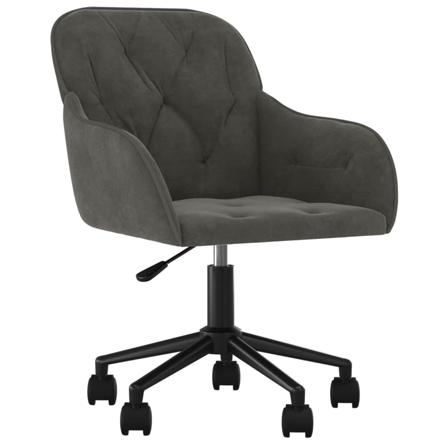 Dining Chair 2 pcs Dark Grey 55 x 59.5 x 77 cm Velvet