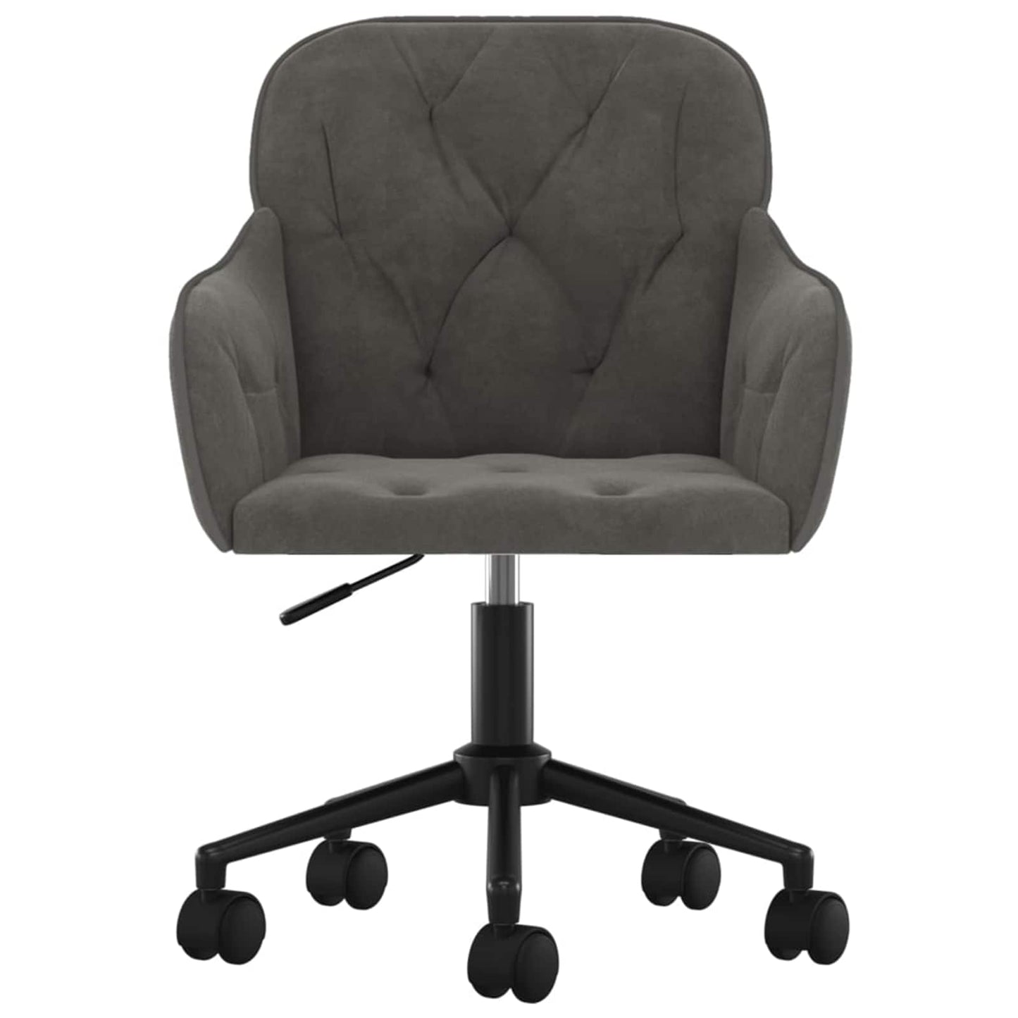 Dining Chair 2 pcs Dark Grey 55 x 59.5 x 77 cm Velvet