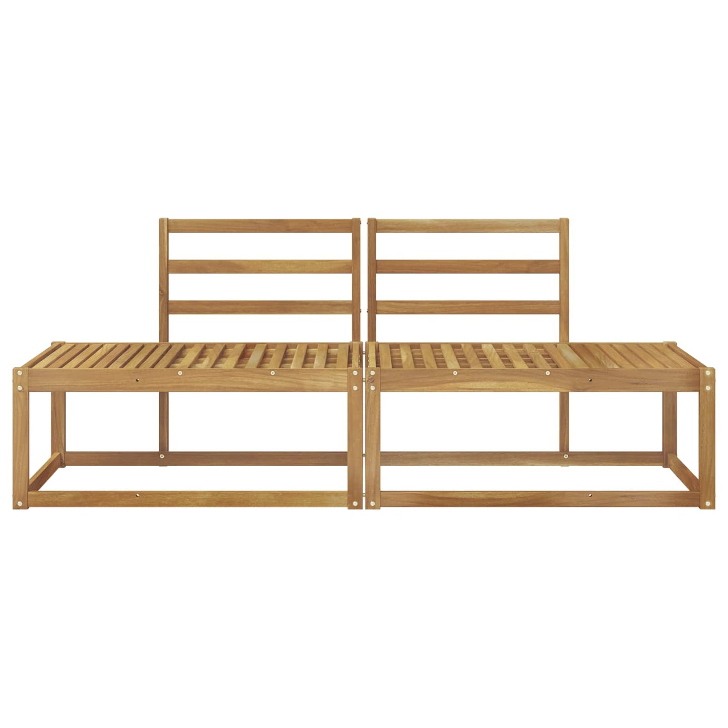 Outdoor End Sofa 2 Piece White 182.5 x 63 x 73 cm