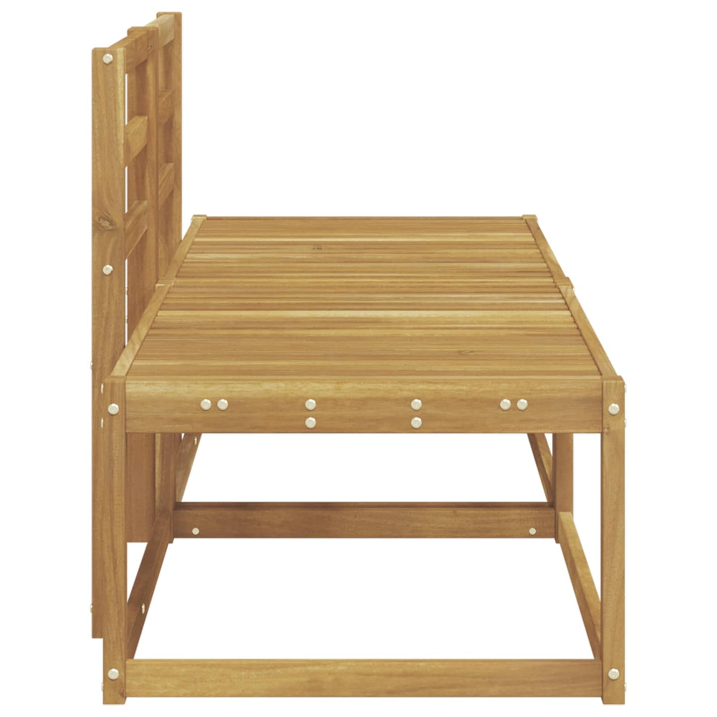 Outdoor End Sofa 2 Piece White 182.5 x 63 x 73 cm