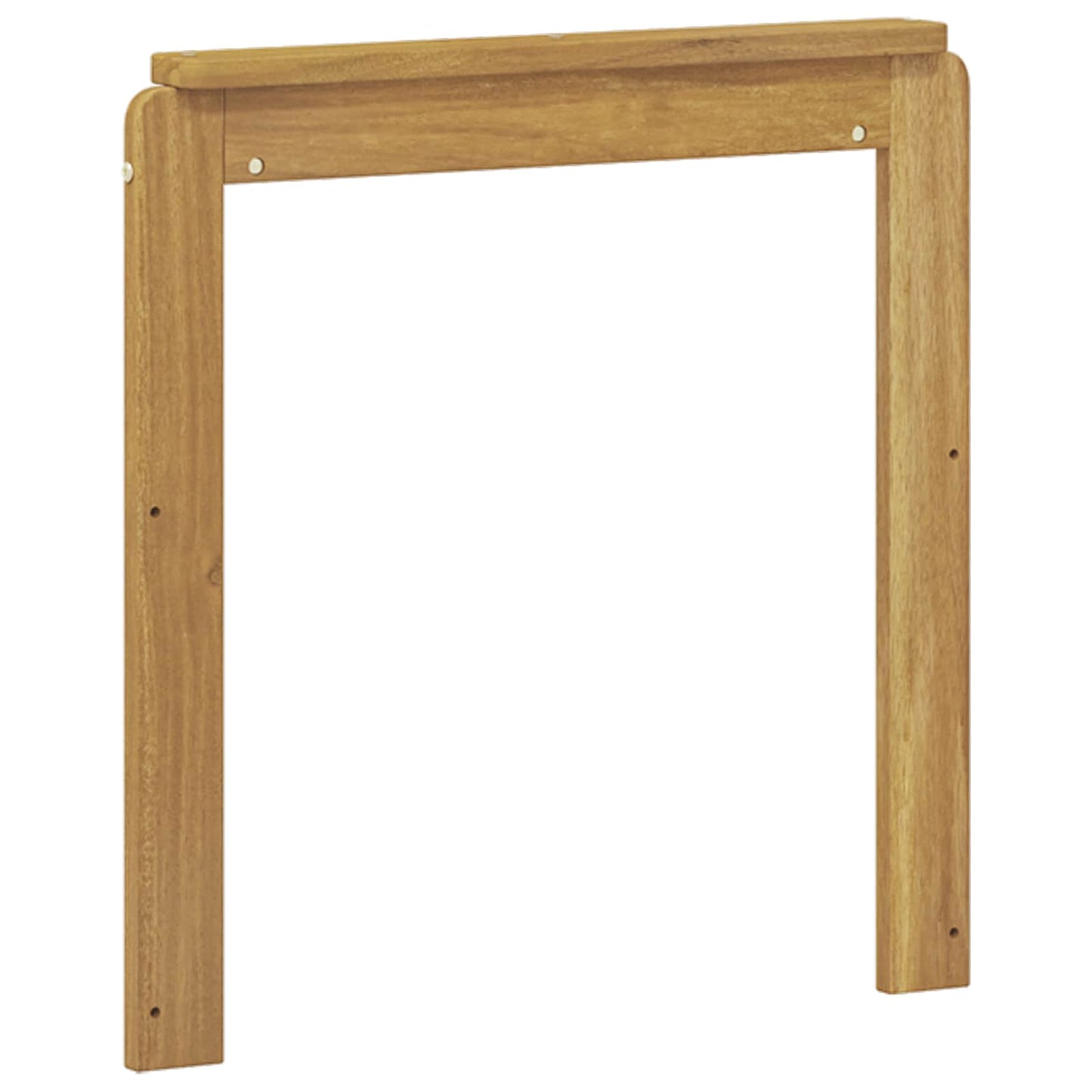 Armrests Module 2 pcs White 59 x 6 x 61 cm Solid Acacia Wood