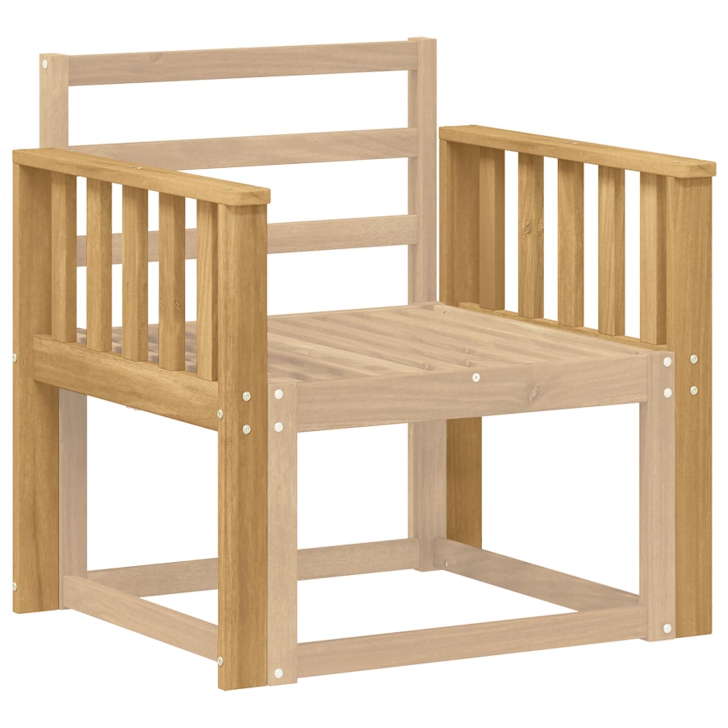 Armrests Module 2 pcs White 60 x 6 x 61 cm Solid Acacia Wood