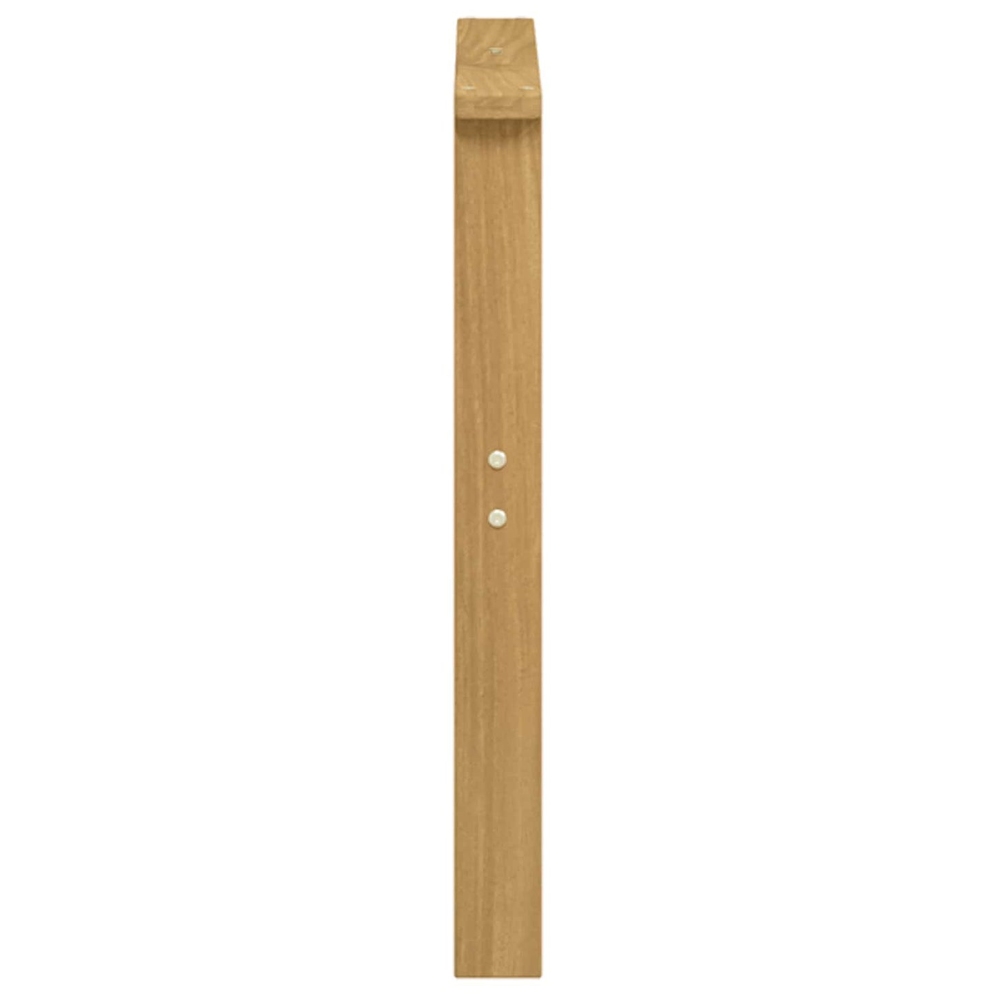 Armrests Module 2 pcs White 60 x 6 x 61 cm Solid Acacia Wood