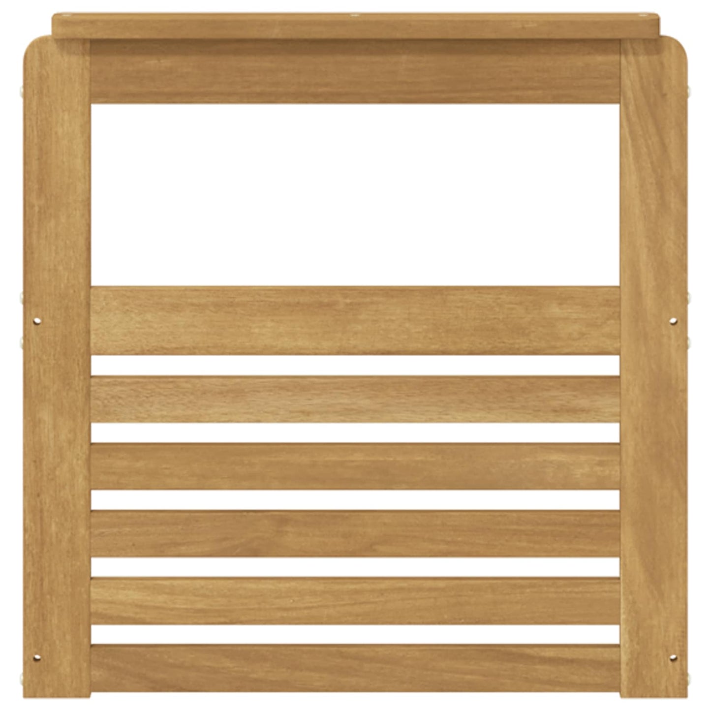 Armrests Module 2 pcs White 59 x 6 x 61 cm Solid Acacia Wood