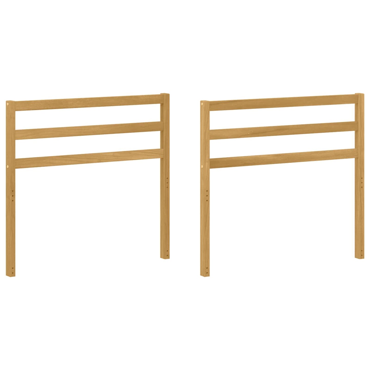 Armrests Module 2 pcs White 79 x 4 x 73 cm Solid Acacia Wood