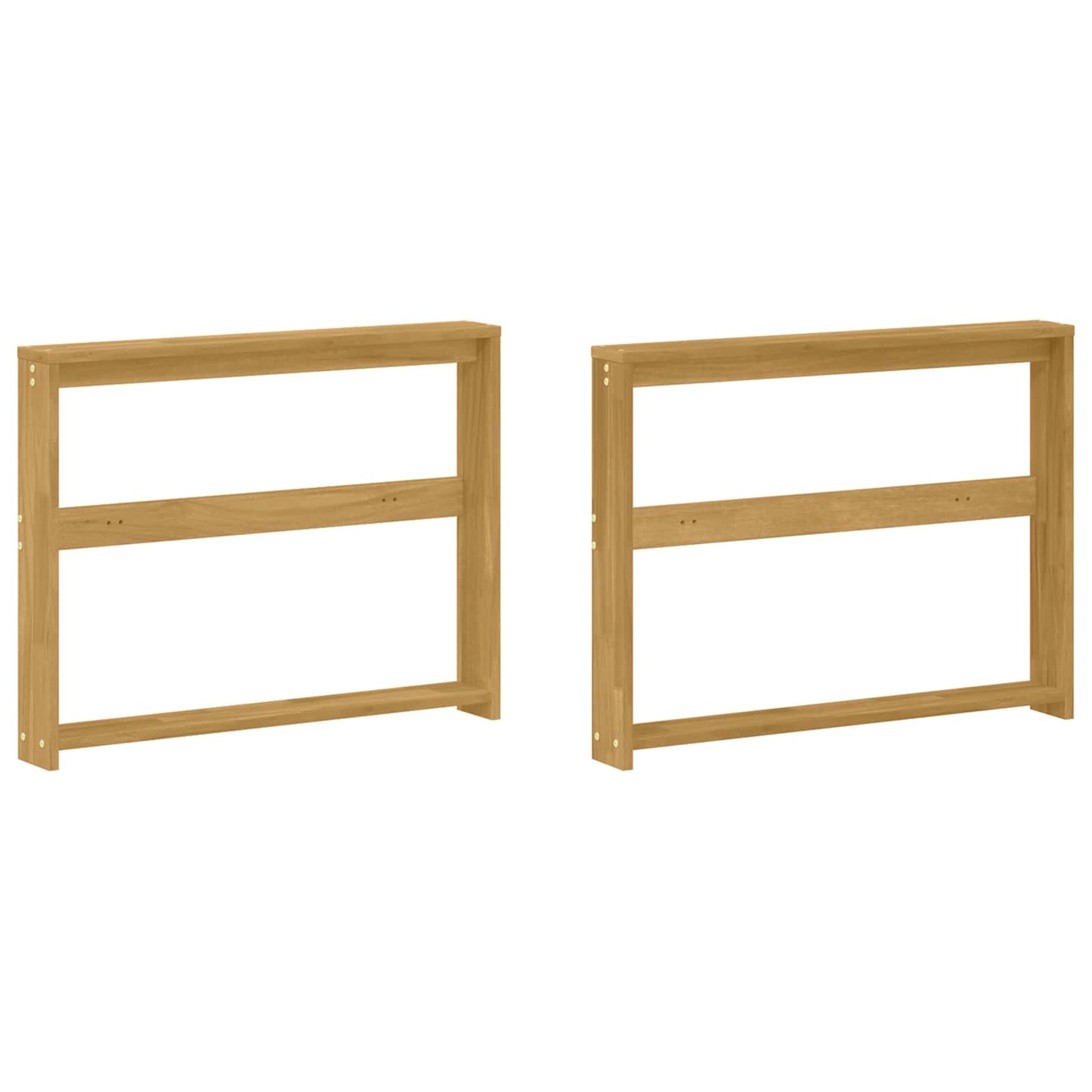 Armrests Module 2 pcs White 78.5 x 10 x 61 cm Solid Acacia Wood