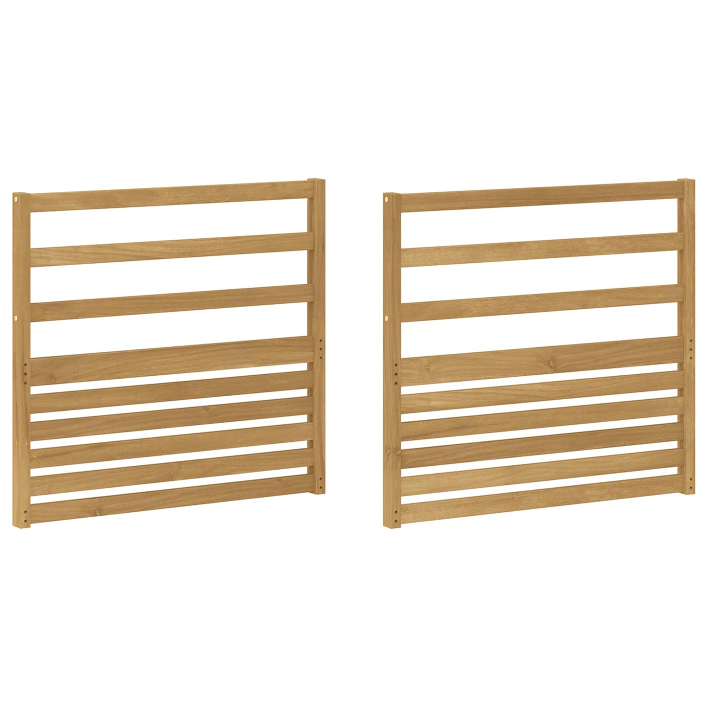 Armrests Module 2 pcs White 79 x 4 x 73 cm Solid Acacia Wood