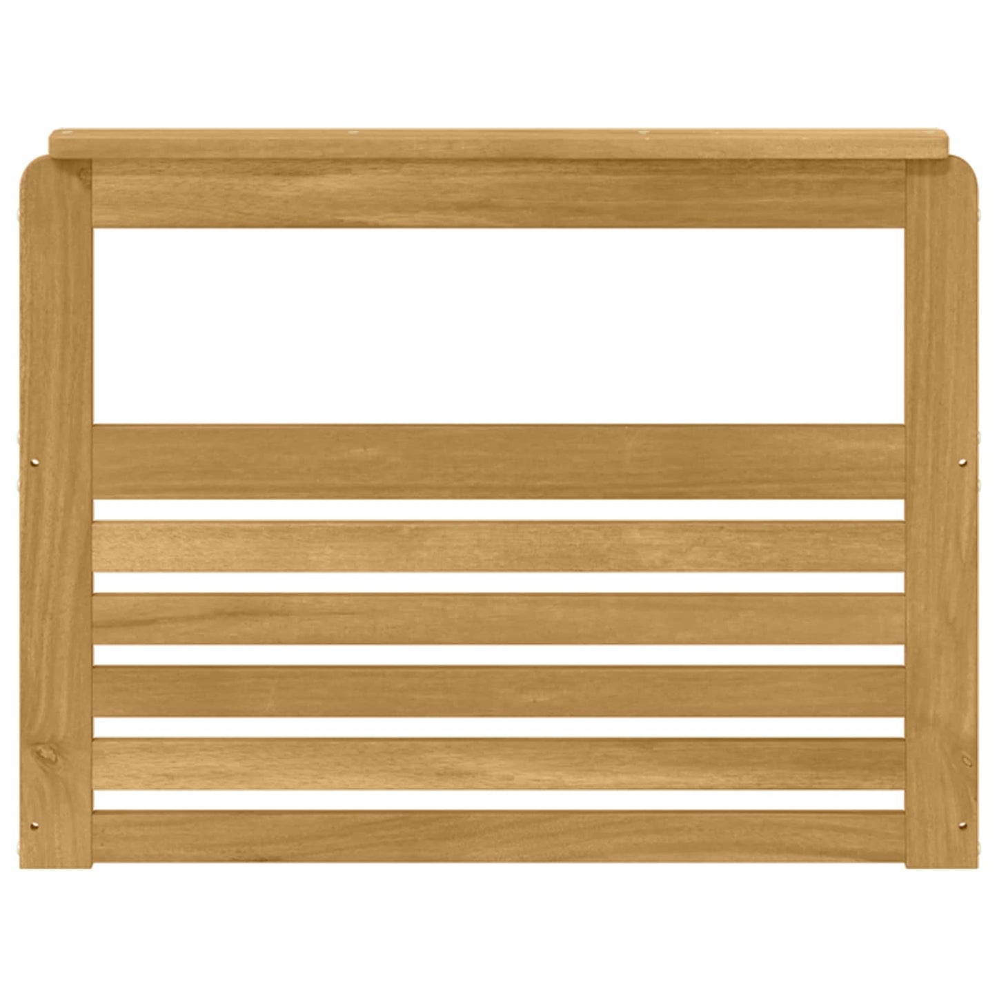 Armrests Module 2 pcs White 79 x 6 x 61 cm Solid Acacia Wood