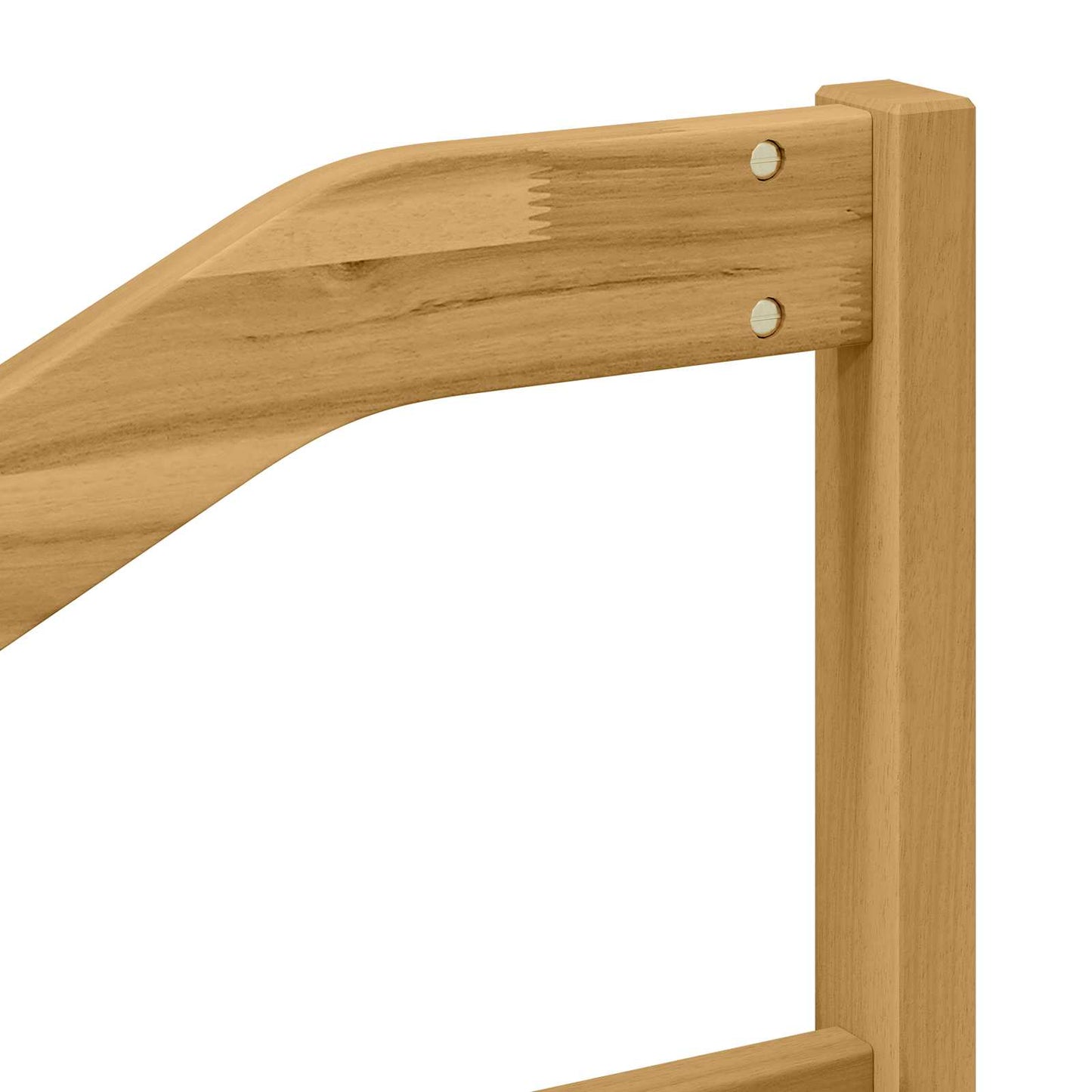 Armrests Module 2 pcs White 79 x 4 x 73 cm Solid Acacia Wood
