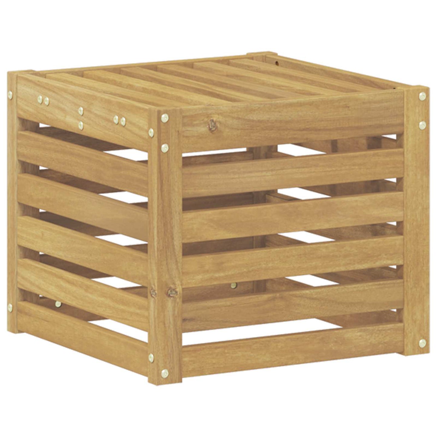 Outdoor Sofa Set White 35 x 38 x 37 cm Solid Acacia Wood