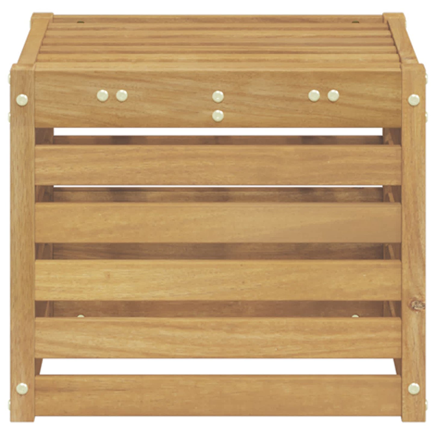 Outdoor Sofa Set White 35 x 38 x 37 cm Solid Acacia Wood