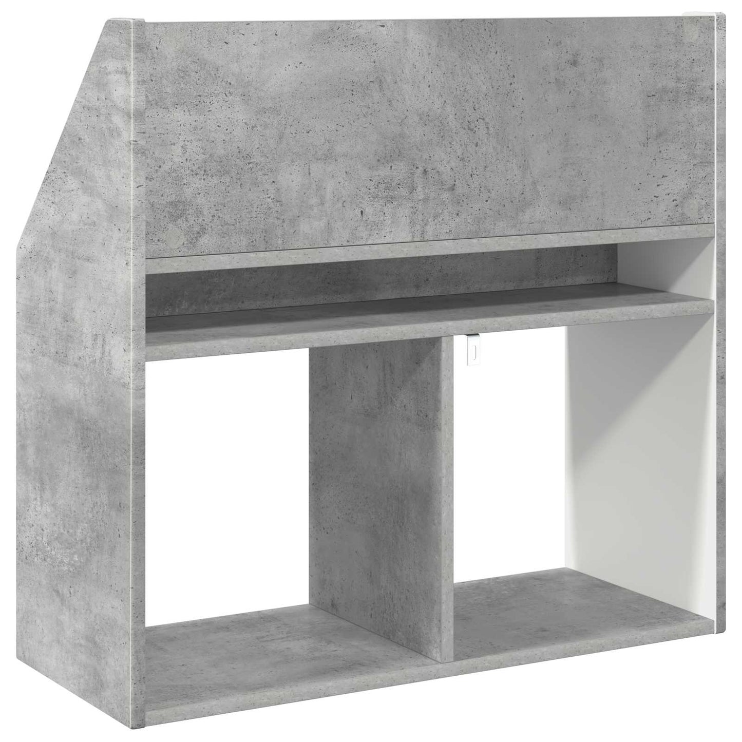 Kids Bookshelf with Storage Concrete Grey 72.5 x 29.5 x 69 cm