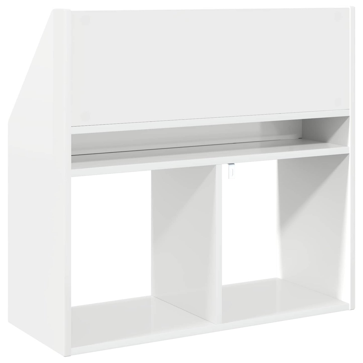 Kids Bookshelf High Gloss White 72.5 x 29.5 x 69 cm