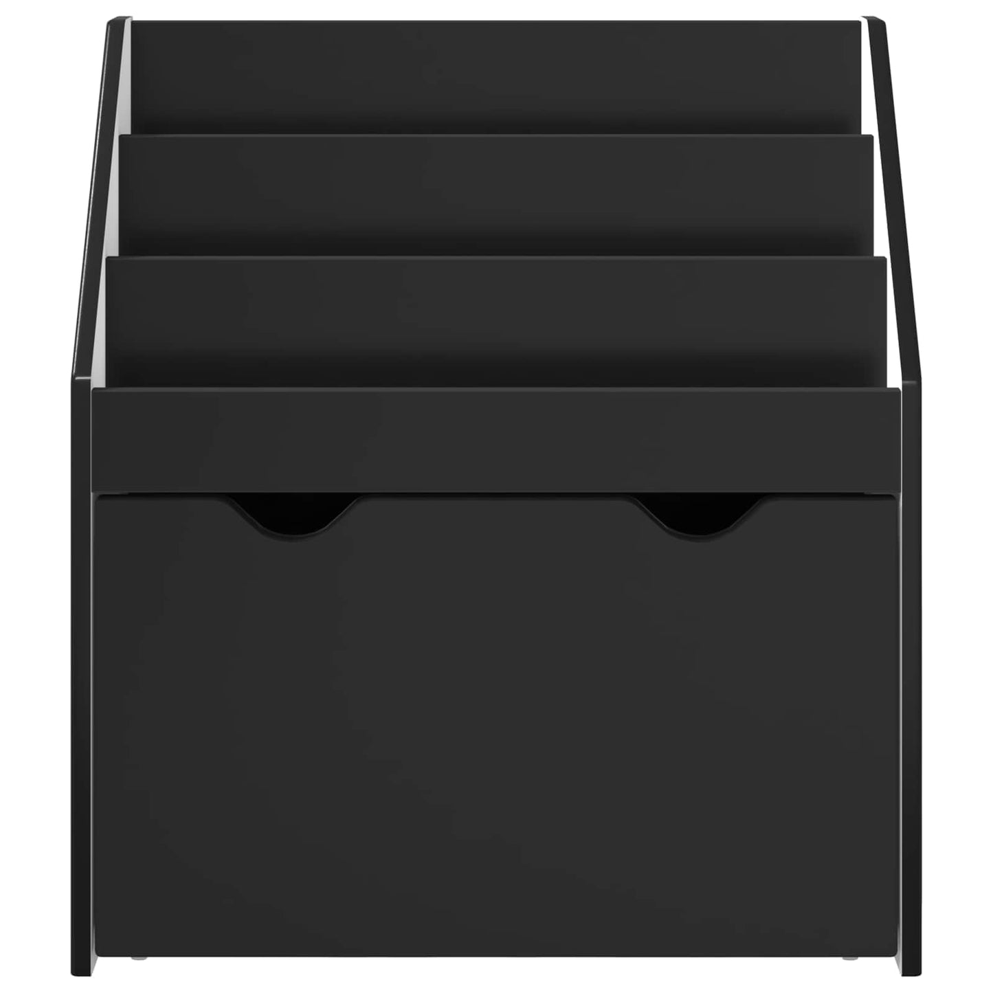 Kids Bookshelf Black 60 x 29.5 x 69 cm Engineered Wood