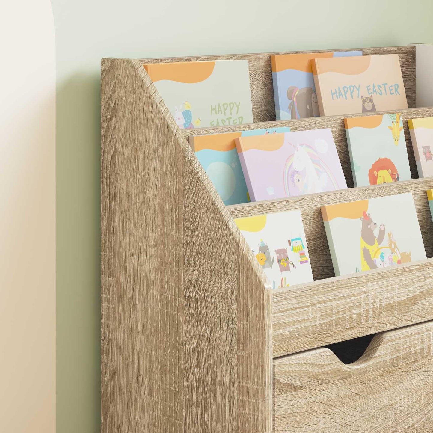Kids Bookshelf Sonoma Oak 60 x 29.5 x 69 cm Engineered Wood