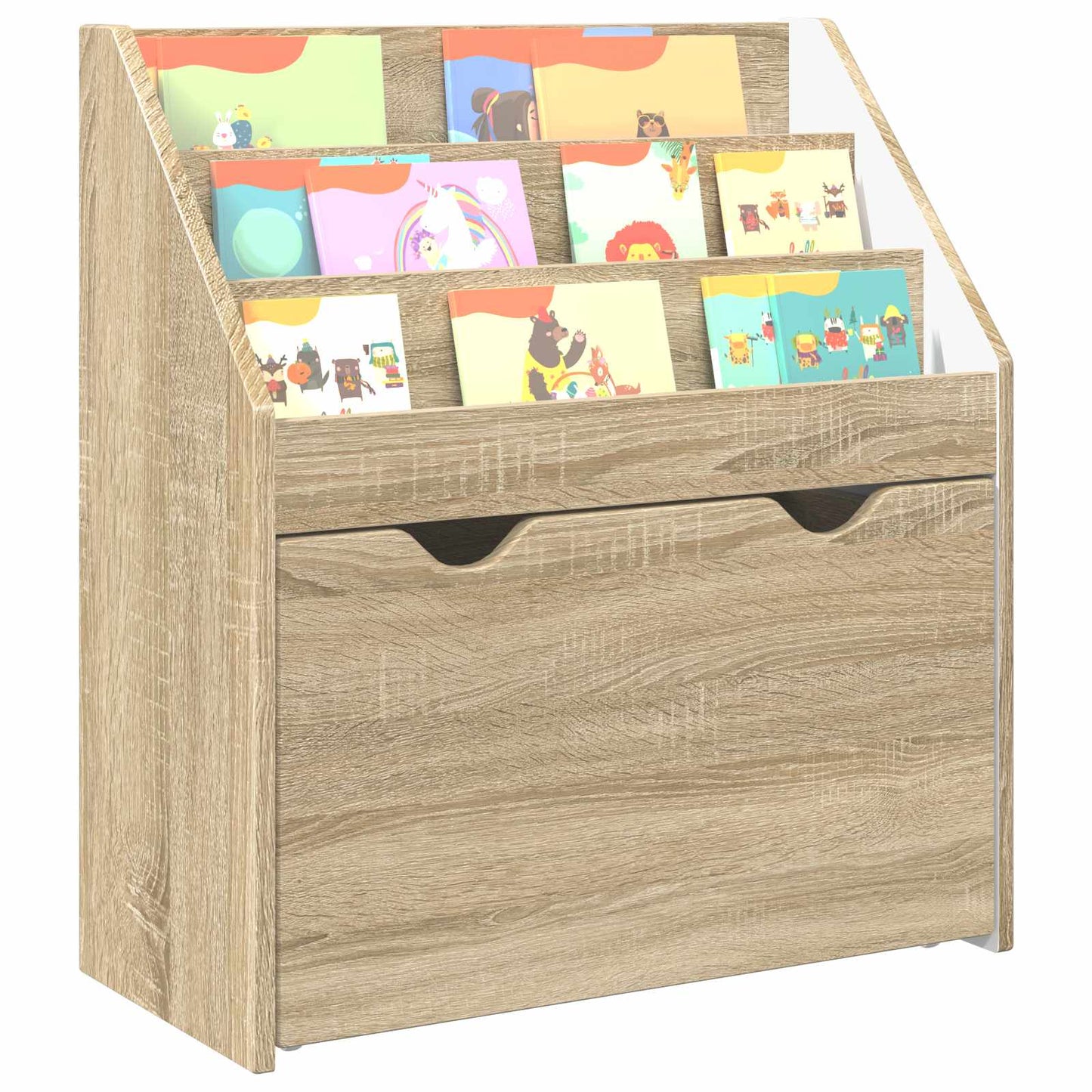 Kids Bookshelf Sonoma Oak 60 x 29.5 x 69 cm Engineered Wood