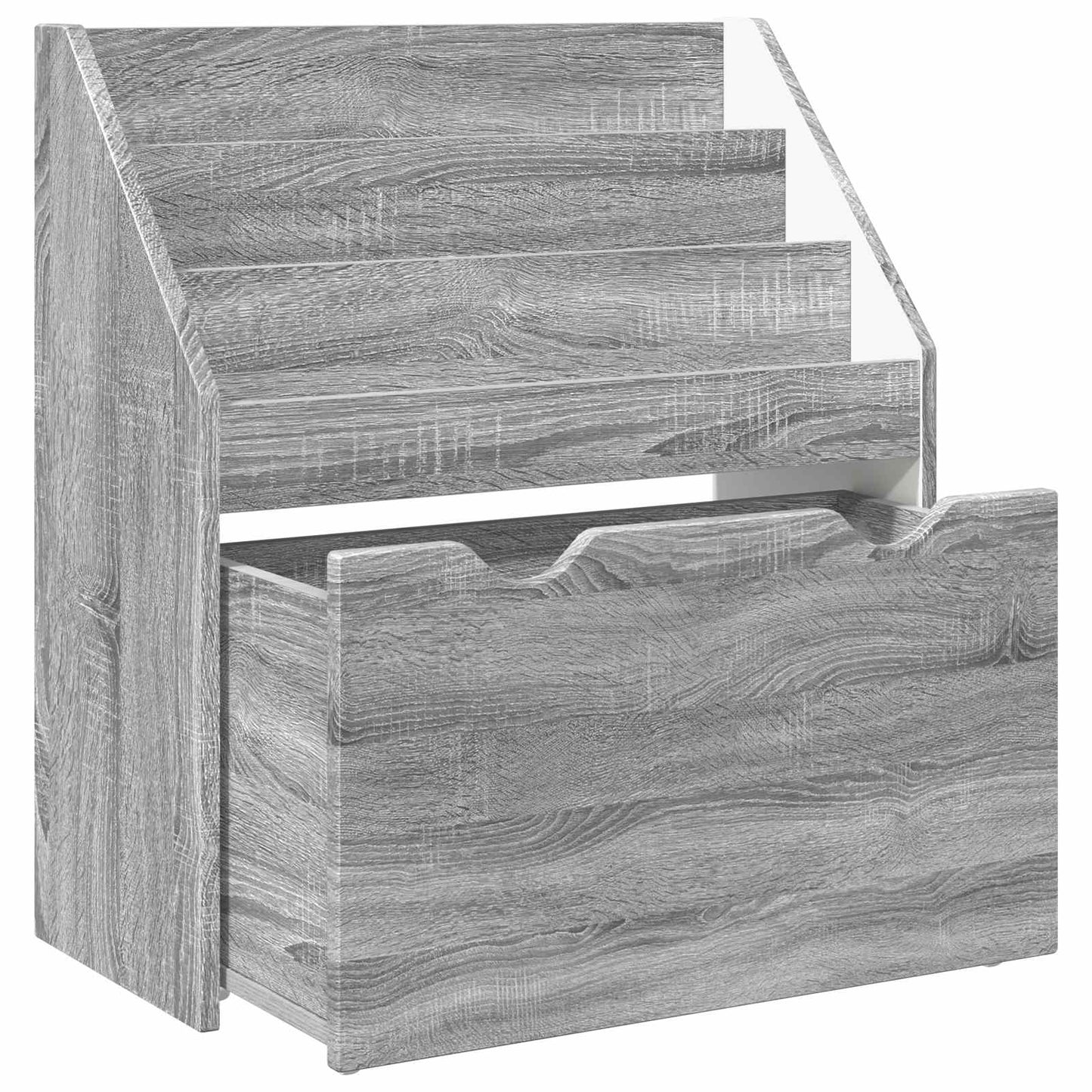 Kids Bookshelf Grey Sonoma 60 x 29.5 x 69 cm Engineered Wood