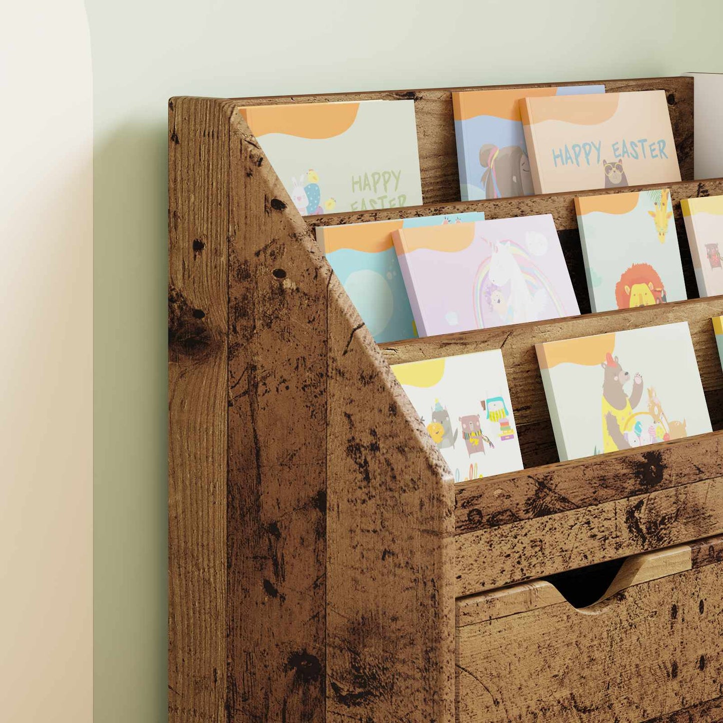 Kids Bookshelf Old Wood 60 x 29.5 x 69 cm Engineered Wood