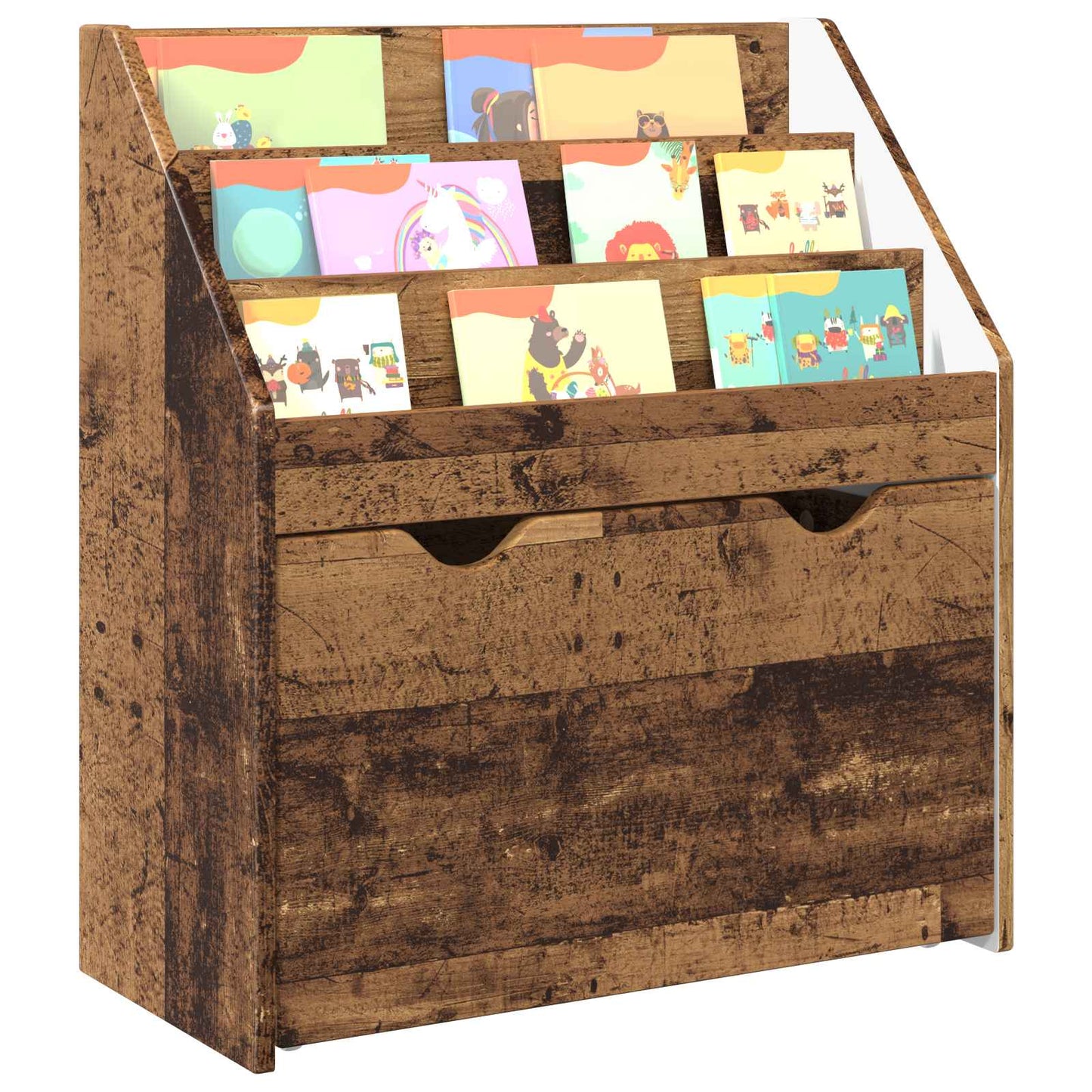 Kids Bookshelf Old Wood 60 x 29.5 x 69 cm Engineered Wood