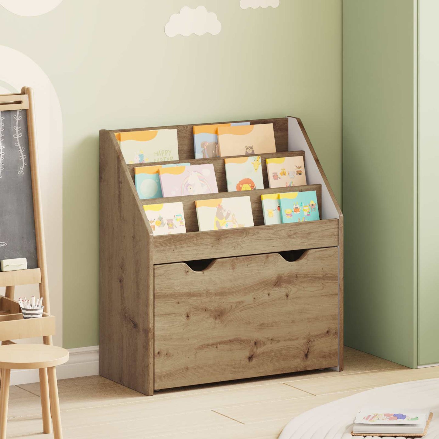 Kids Bookshelf Artisan Oak 60 x 29.5 x 69 cm Engineered Wood